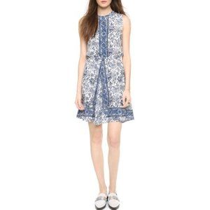 Madewell Floral Print Silk Dress Small